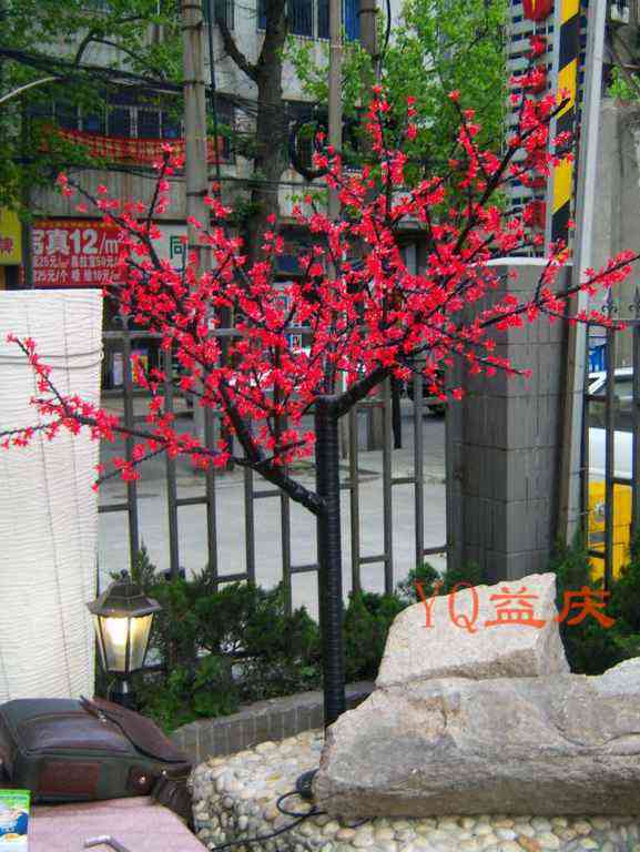 1152灯2.0米红色紫荆花树